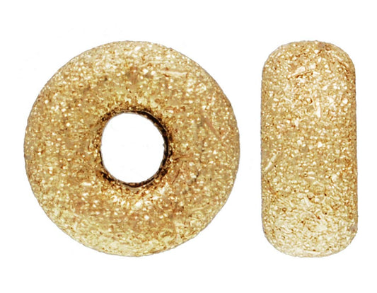 Bead, 14Kt Gold-Filled, 3mm Stardust Rondelle. Sold Per Pkg