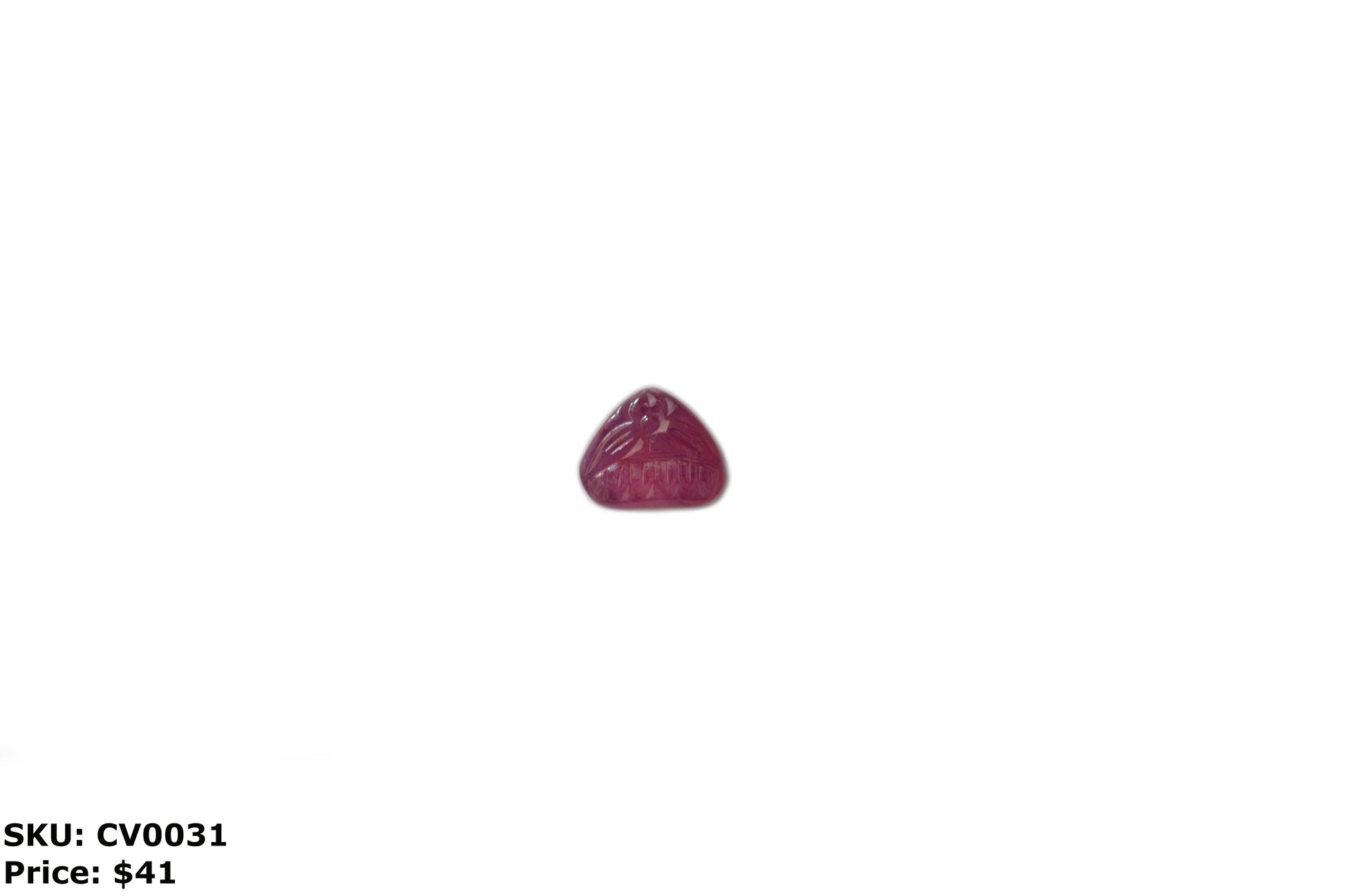 Pink Sapphire Carving