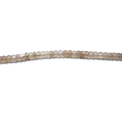 Chalcedony Rondelle Faceted Beads