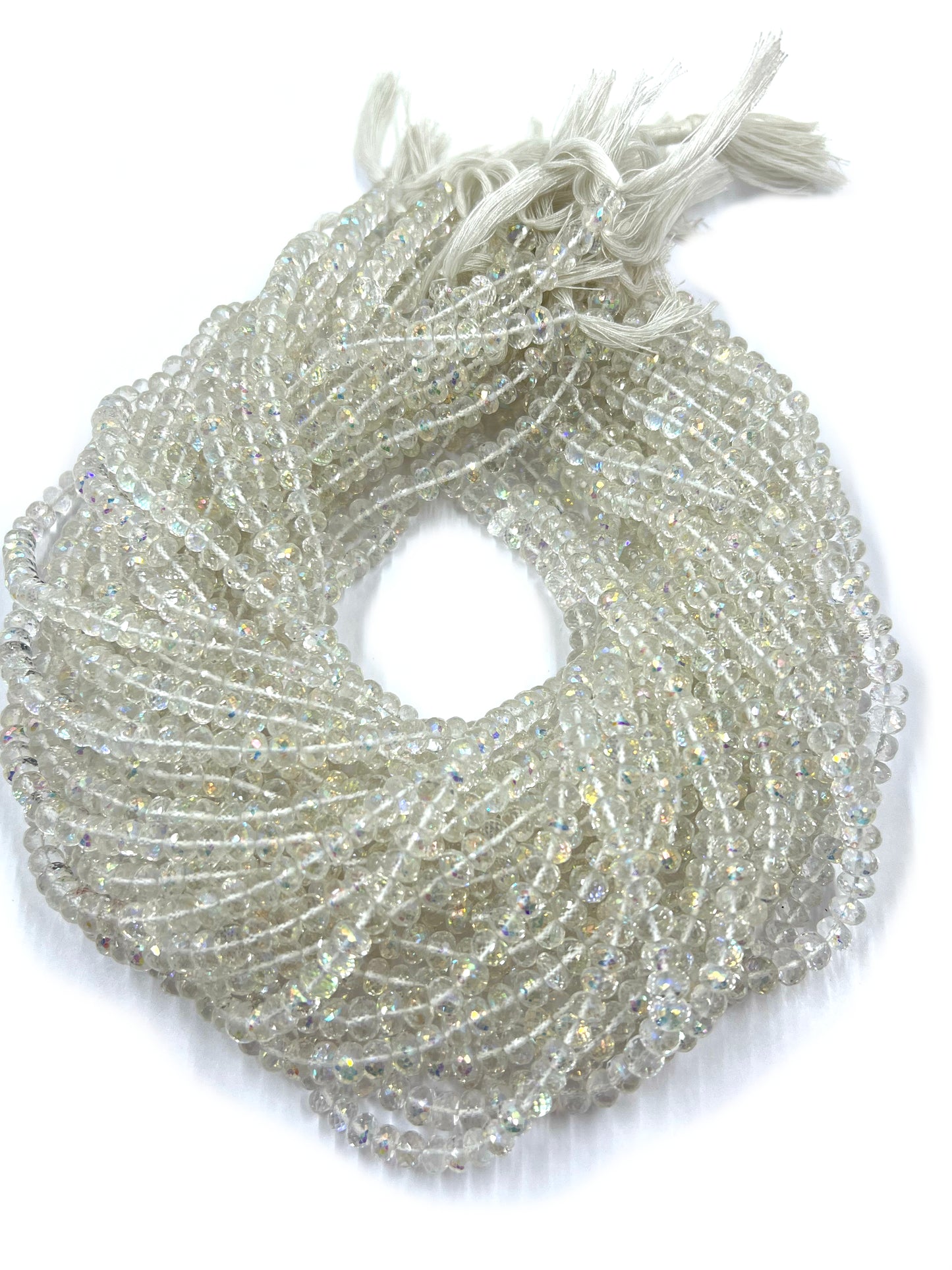 Crystal Quartz Coated Beads