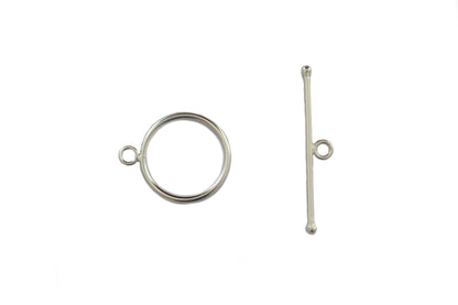 Clasp, Toggle, Sterling Silver, Jump Ring 6mm. Sold Per Pair