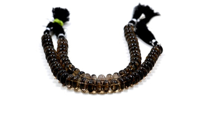 Smoky Quartz Rondelle Beads