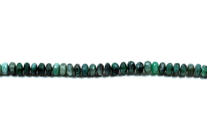 Emerald Rondelle Gemstone Beads