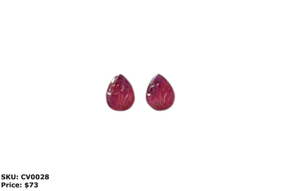 Pink Sapphire Pair Carving