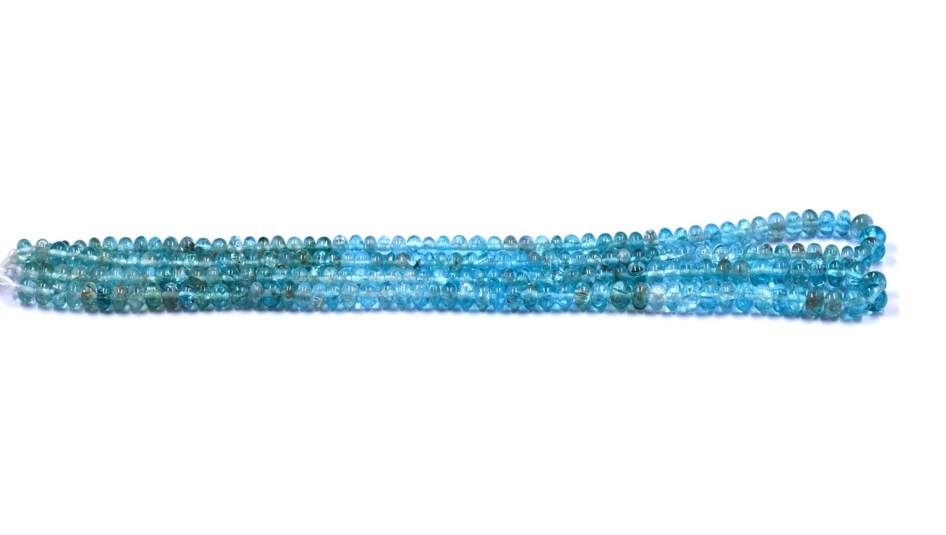 Apatite Rondelle Smooth Beads
