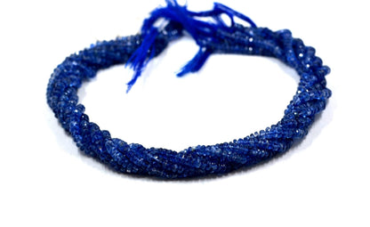 Blue Kyanite Rondelle Beads