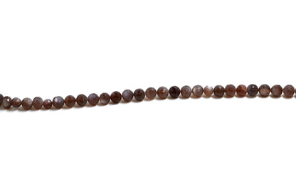 Coffee Moonstone Round Faceted