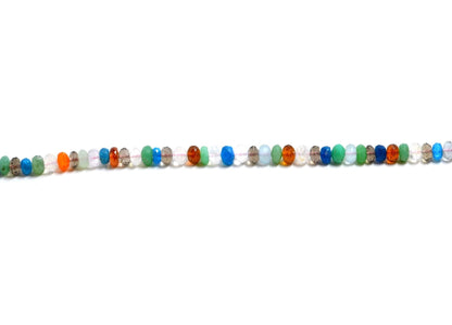 Multi Stone Rondelle Beads