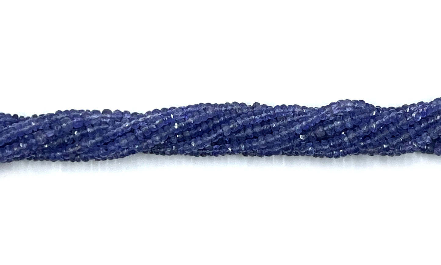 Tanzanite Rondelle Faceted Beads