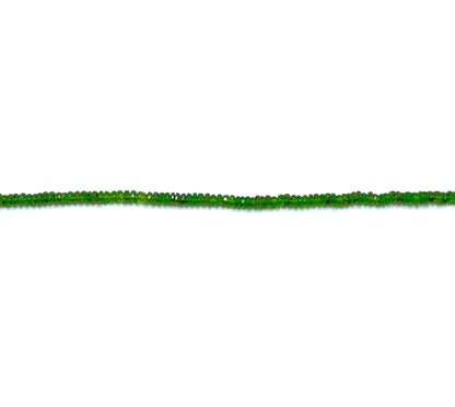 Chrome Diopside Rondelle Beads