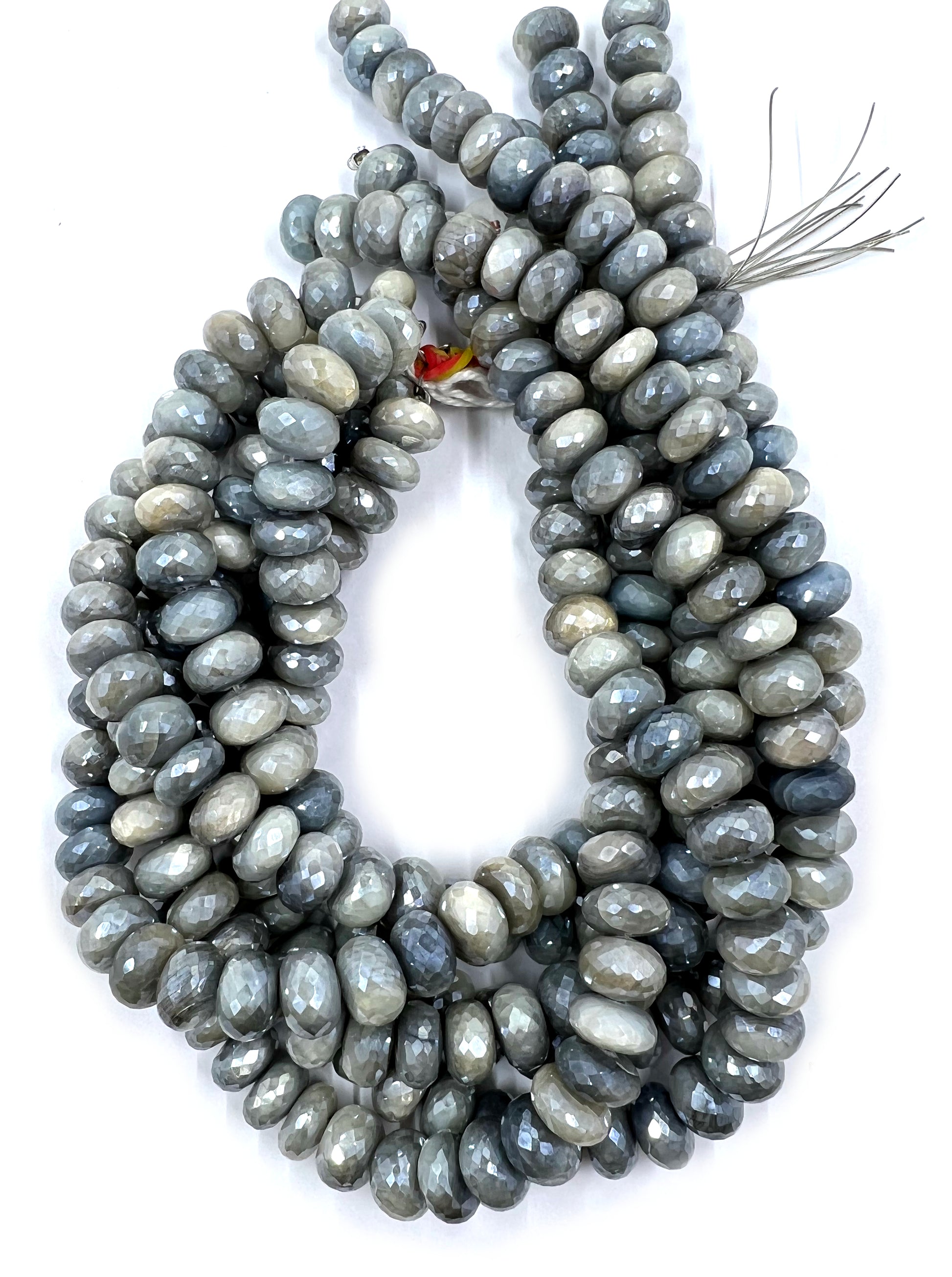 Coated Moonstone Beads