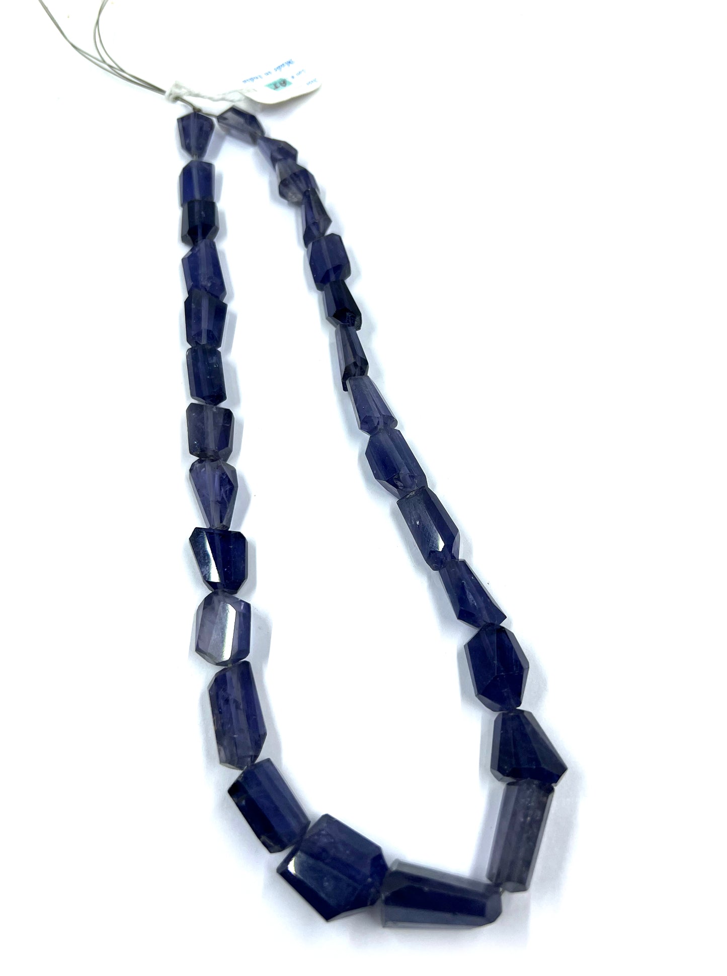 Iolite Nugget Faceted Gemstone Beads