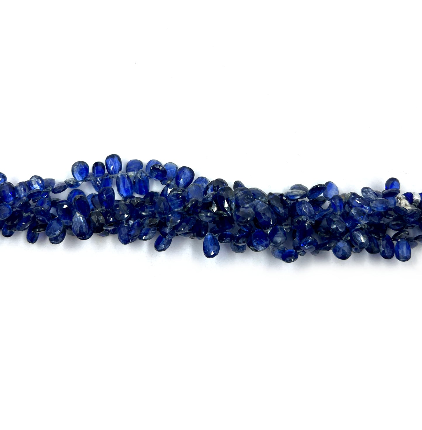 Blue Kyanite Teardrop Faceted Gemstone Beads