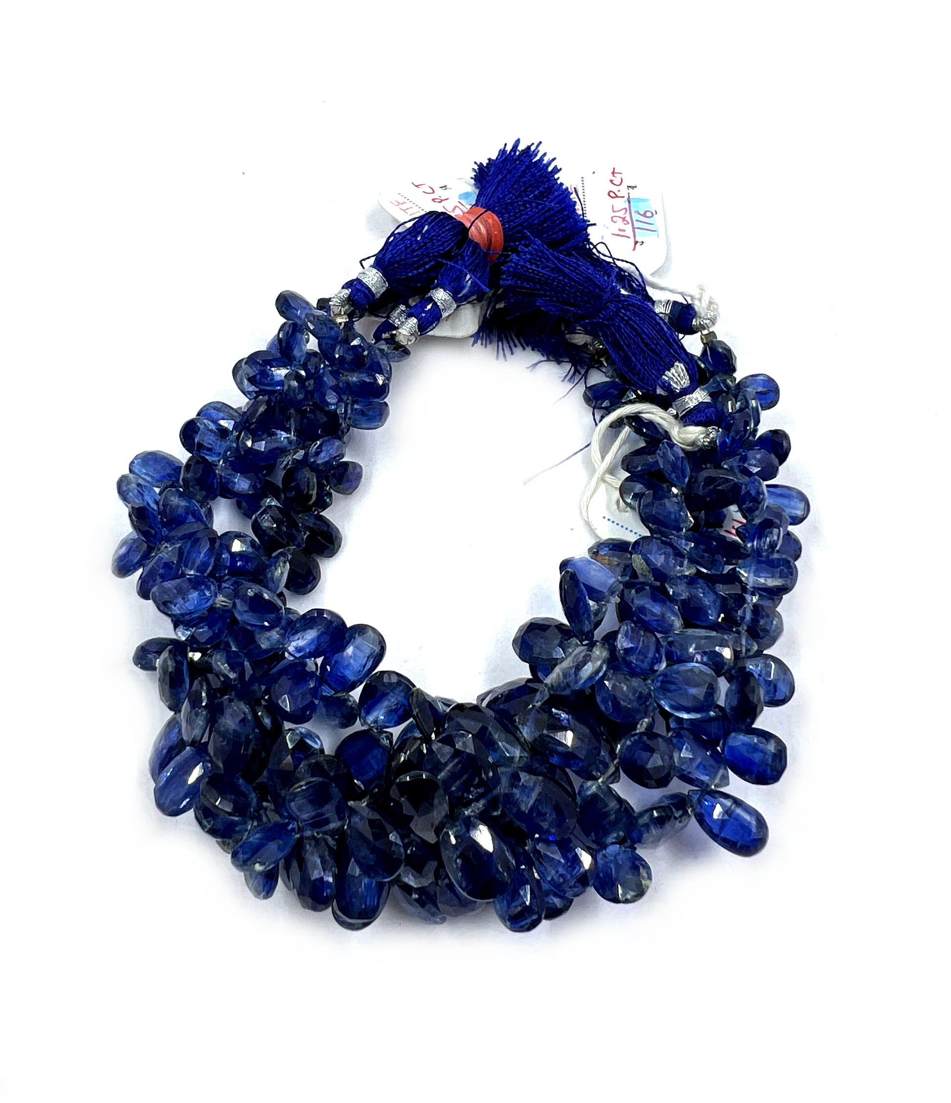 Blue Kyanite Teardrop Gemstone Beads