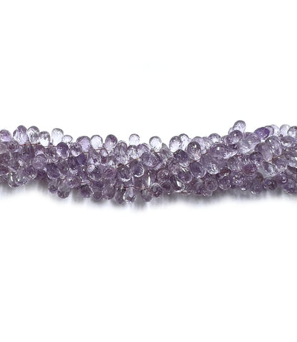 Amethyst Teardrop Faceted Beads