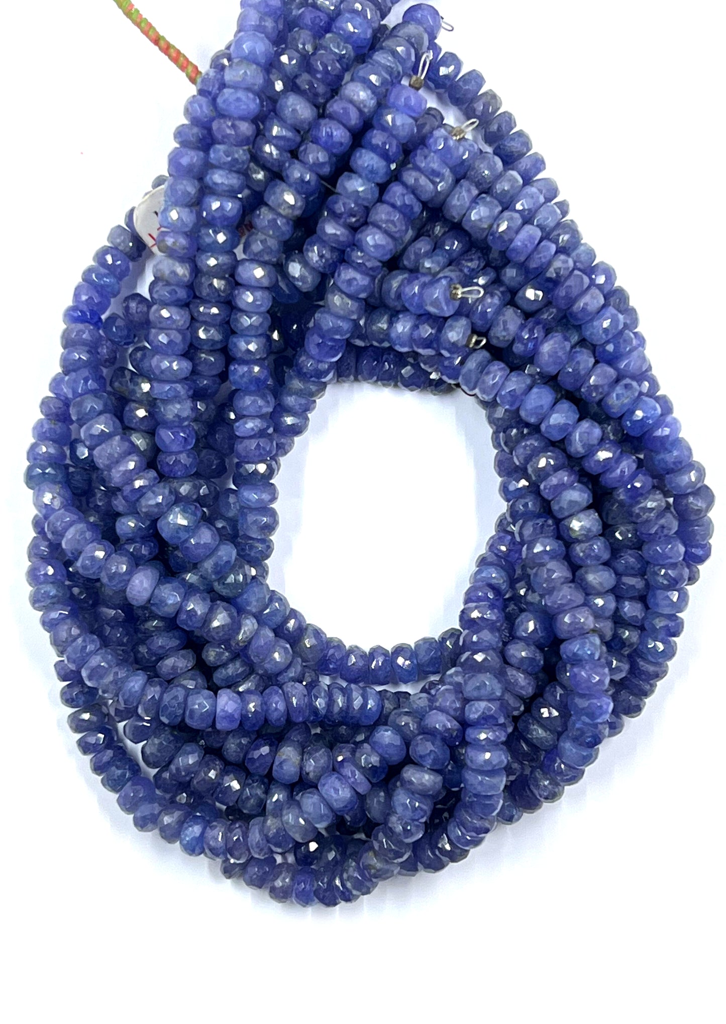 Tanzanite Rondelle Faceted Beads